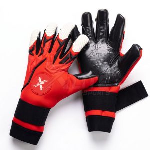 OEM goalkeeper gloves showing palm and reinforced backhand