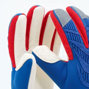 Professional goalkeeper gloves raised backhand punching zone