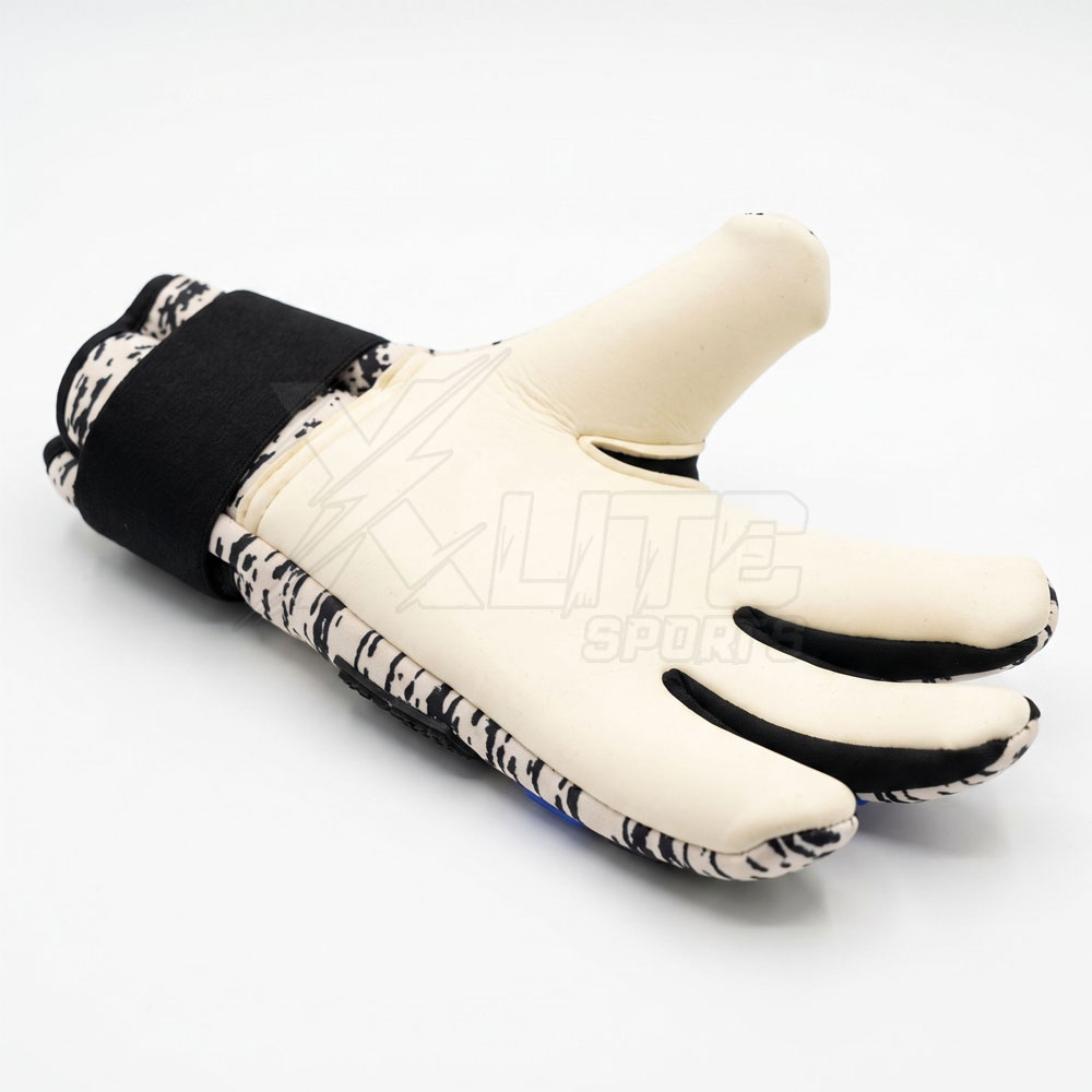 Negative Cut Glove Latex Palm Detail – Xlite Sports Goalkeeper gloves negative cut white latex palm detail